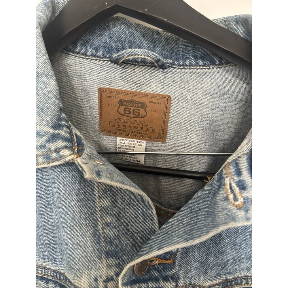 Route 66 Jean Jacket Women's Medium Blue Denim Button Up Casual - Picture 2 of 4